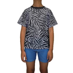 Monochrome Mirage Kids  Short Sleeve Swimwear