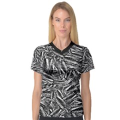 Monochrome Mirage V-neck Sport Mesh T-shirt