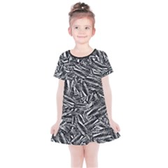Monochrome Mirage Kids  Simple Cotton Dress