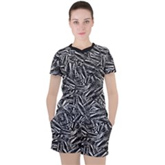 Monochrome Mirage Women s T-shirt And Shorts Set