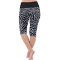 Monochrome Mirage Lightweight Velour Cropped Yoga Leggings View4