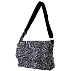 Monochrome Mirage Full Print Messenger Bag (l)