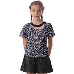 Monochrome Mirage Kids  Front Cut T-shirt by dflcprintsclothing