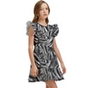 Monochrome Mirage Kids  Winged Sleeve Dress View3