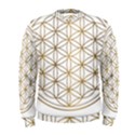 Gold Flower Of Life Sacred Geometry Men s Sweatshirt View1