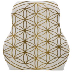 Gold Flower Of Life Sacred Geometry Car Seat Velour Cushion 