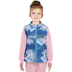  Kids   Puffer Vest Clouds Blue Sky by VIBRANT