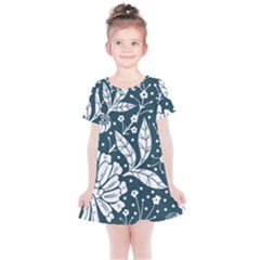 Spring Pattern Kids  Simple Cotton Dress