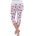 Fantasy Landscape Scene Sketchy Illustration Motif Pattern Wb Capri Yoga Leggings View4