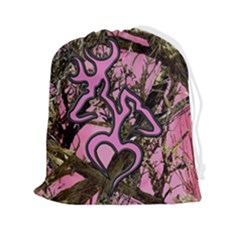 Pink Browning Deer Glitter Camo Drawstring Pouch (2xl)