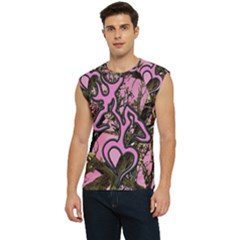 Pink Browning Deer Glitter Camo Men s Raglan Cap Sleeve T-shirt by Maspions