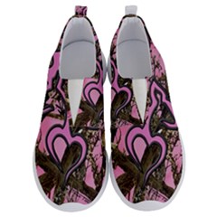 Pink Browning Deer Glitter Camo No Lace Lightweight Shoes by Maspions