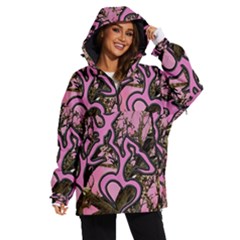 Pink Browning Deer Glitter Camo Women s Ski And Snowboard Waterproof Breathable Jacket by Maspions