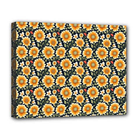 Flower 120424 Deluxe Canvas 20  X 16  (stretched) by zappwaits