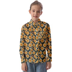 Flower 120424 Kids  Long Sleeve Shirt