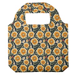 Flower 120424 Premium Foldable Grocery Recycle Bag