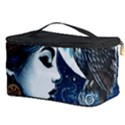 Steampunk Woman With Owl 2 Steampunk Woman With Owl Woman With Owl Strap Cosmetic Storage Case View3