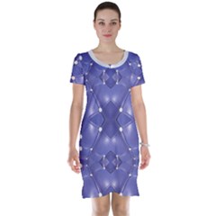 Couch Material Photo Manipulation Collage Pattern Short Sleeve Nightdress