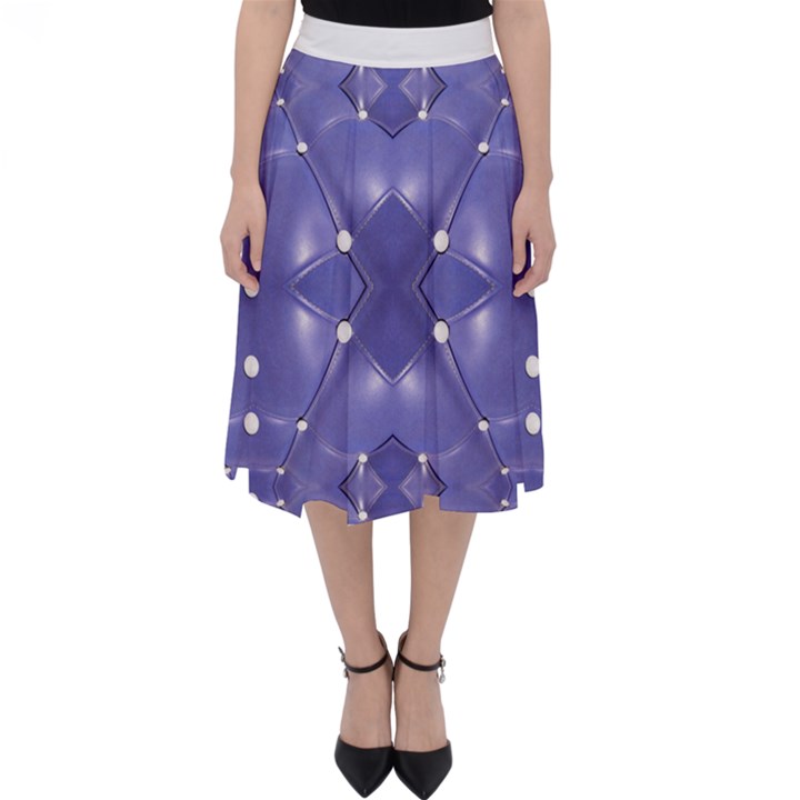 Couch material photo manipulation collage pattern Classic Midi Skirt