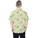 Leaf Blossom Peaches Men s Hawaiian Shirt View2