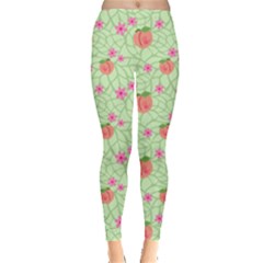 Leaf Blossom Peaches Everyday Leggings 