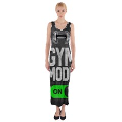 Gym Mode Fitted Maxi Dress