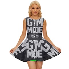 Gym Mode Sleeveless Button Up Dress by Store67