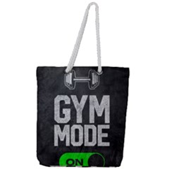 Gym Mode Full Print Rope Handle Tote (large)