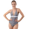 IntricaShine Halter Cut-Out One Piece Swimsuit View1