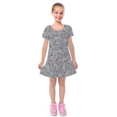 Intricashine Kids  Short Sleeve Velvet Dress by dflcprintsclothing