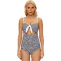 IntricaShine Knot Front One-Piece Swimsuit View1