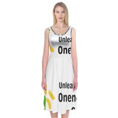 Sacral Chakra s Mantra 1 Midi Sleeveless Dress