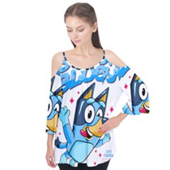 Super Bluey Flutter Sleeve T-shirt 