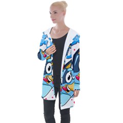 Super Bluey Longline Hooded Cardigan by avitendut