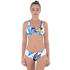 Super Bluey Criss Cross Bikini Set