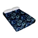 Blue Flowers 001 Fitted Sheet (Full/ Double Size) View2