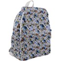 Blue Flowers Top Flap Backpack View2