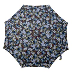 Blue Flowers 2 Hook Handle Umbrellas (small)