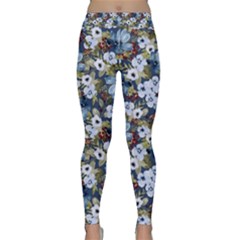 Blue Flowers 2 Classic Yoga Leggings