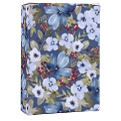 Blue Flowers 2 Playing Cards Single Design (rectangle) With Custom Box