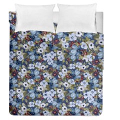 Blue Flowers Blue Flowers 2 Duvet Cover Double Side (queen Size)