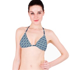 Blue Roses Classic Bikini Top