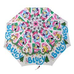 Bluey Christmas Folding Umbrellas by avitendut