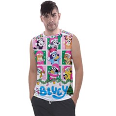 Bluey Christmas Men s Regular Tank Top