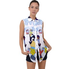 Stumpfest Bluey Sleeveless Chiffon Button Shirt