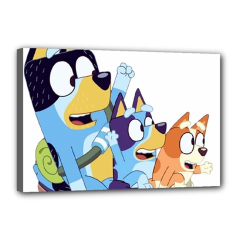 Bluey Canvas 18  X 12  (stretched)