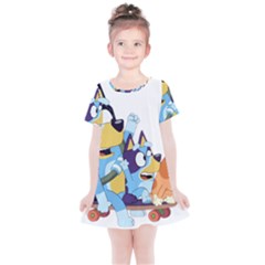 Bluey Kids  Simple Cotton Dress