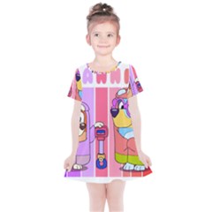 Grannies Bluey Kids  Simple Cotton Dress