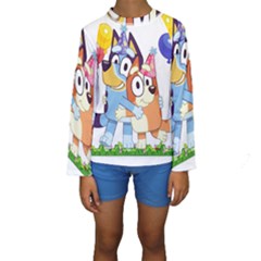 Bluey Birthday Kids  Long Sleeve Swimwear