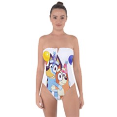 Bluey Birthday Tie Back One Piece Swimsuit